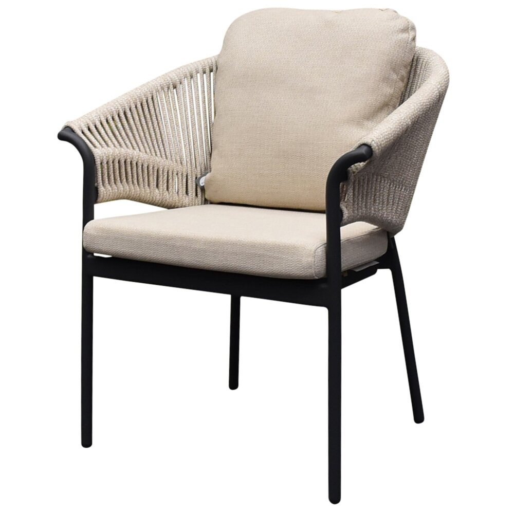 SUNS Suns Santorini dining tuinstoel  matt royal grey - camel sand