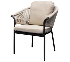 SUNS Suns Santorini dining tuinstoel  matt royal grey - camel sand