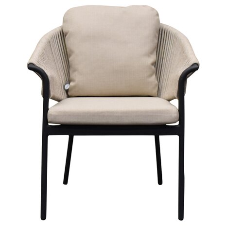 SUNS Suns Santorini dining tuinstoel  matt royal grey - camel sand