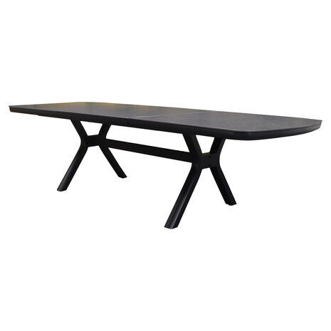 AVH-Collectie Vespera uitschuifbare dining tuintafel 190-270x110xH74 cm antraciet