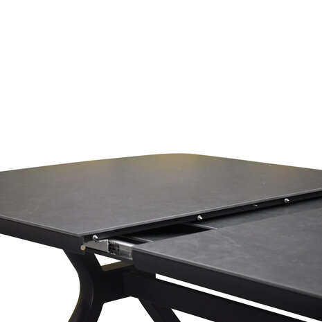 AVH-Collectie Vespera uitschuifbare dining tuintafel 190-270x110xH74 cm antraciet