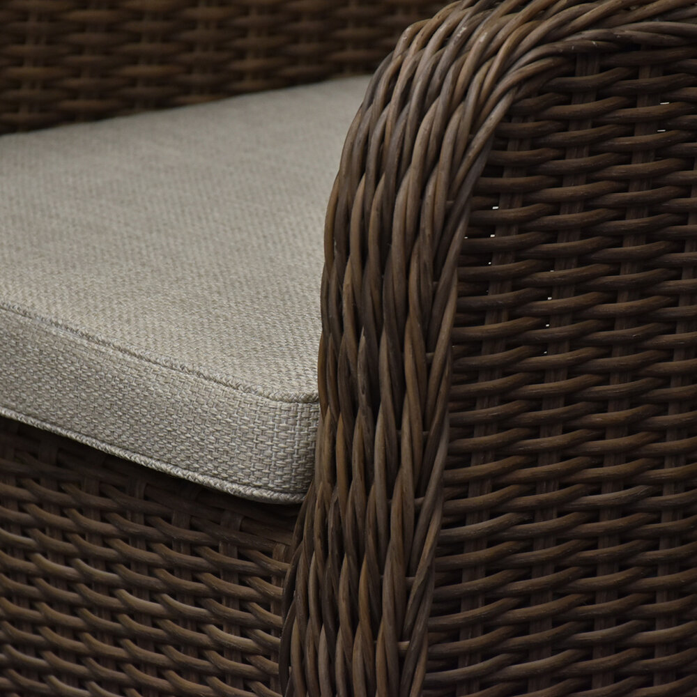 AVH-Collectie Bilbao dining tuinstoel bruin wicker