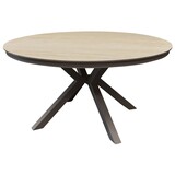 AVH-Collectie Samantha dining tuintafel 120xH75 cm rond latte keramisch blad