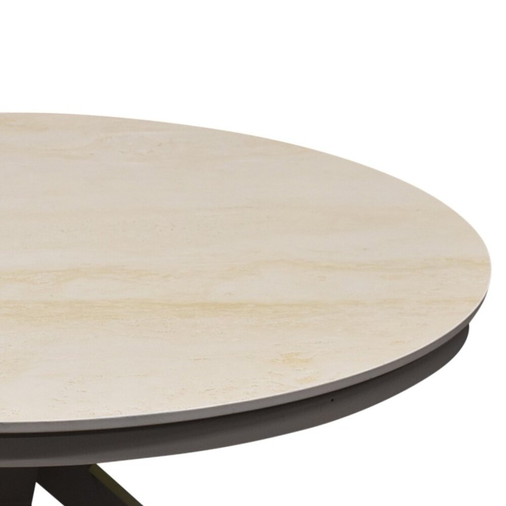 AVH-Collectie Samantha dining tuintafel 144xH75 cm rond latte keramisch blad AVH-Collectie Samantha dining tuintafel 144xH75 cm rond latte keramisch blad