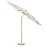 Platinum Riva parasol 300 cm rond teak ecru met kniksysteem