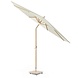 Platinum Riva parasol 300 cm rond teak ecru met kniksysteem Platinum Riva parasol 300 cm rond teak ecru met kniksysteem