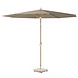 Platinum Riva parasol 300 cm rond teak taupe met kniksysteem Platinum Riva parasol 300 cm rond teak taupe met kniksysteem