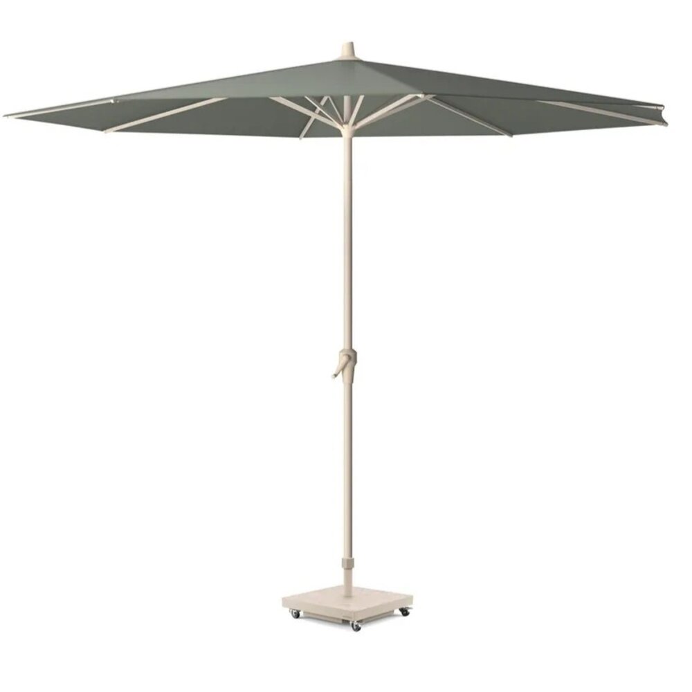 Platinum Riva parasol 300 cm rond sandstone olijf met kniksysteem