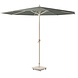 Platinum Riva parasol 300 cm rond sandstone olijf met kniksysteem