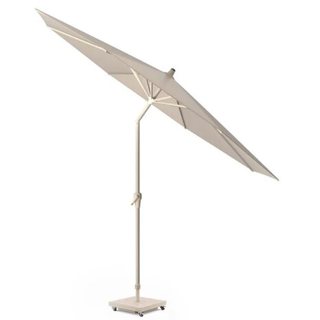 Platinum Riva parasol 300 cm rond sandstone ivoor met kniksysteem