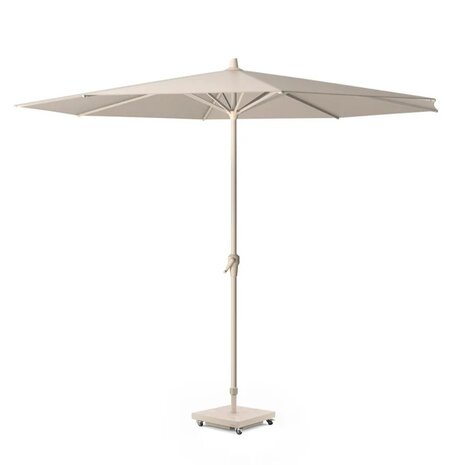 Platinum Riva parasol 300 cm rond sandstone ivoor met kniksysteem
