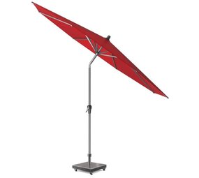 Platinum Riva parasol 250 cm rond rood met kniksysteem Platinum Riva parasol 250 cm rond rood met kniksysteem