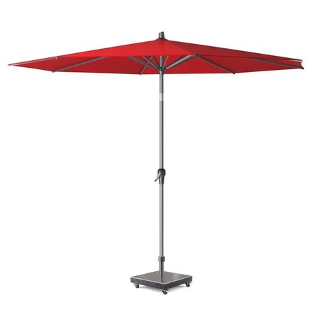 Platinum Riva parasol 250 cm rond rood met kniksysteem Platinum Riva parasol 250 cm rond rood met kniksysteem