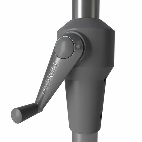 Platinum Riva parasol 250 cm rond rood met kniksysteem Platinum Riva parasol 250 cm rond rood met kniksysteem