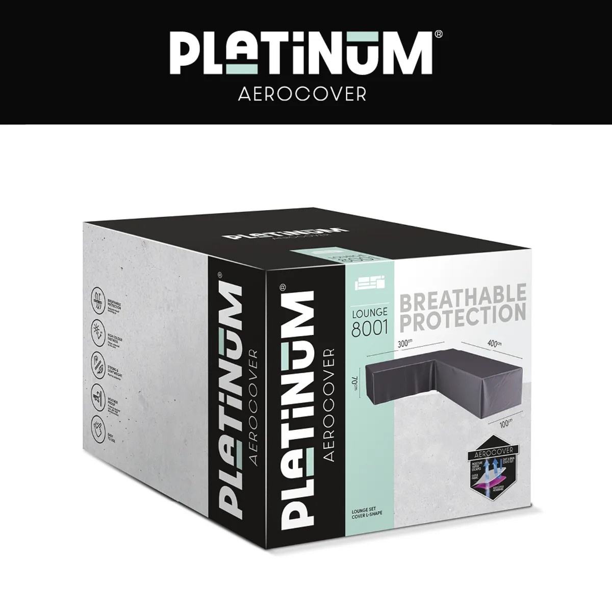 Platinum AeroCover Loungehoes L 400x300x100xH70 links