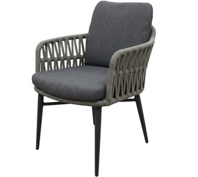 AVH-Collectie Luxor dining tuinstoel rope antraciet