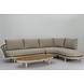 AVH-Collectie Bermuda organische hoek loungeset 3 delig latte