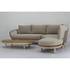 AVH-Collectie Bermuda organische hoek loungeset 3 delig latte