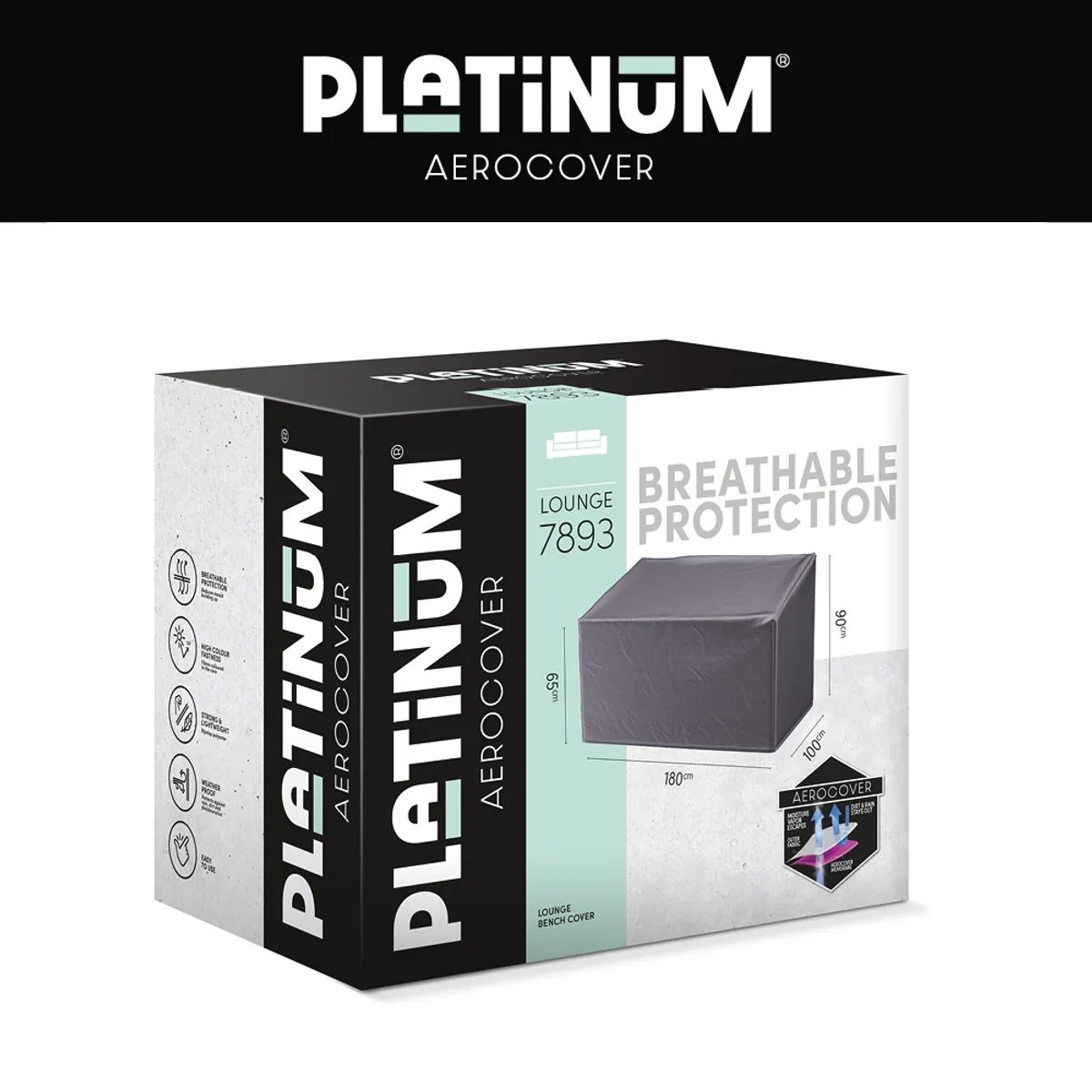 Platinum AeroCover Loungebankhoes HB 180x100xH65/90