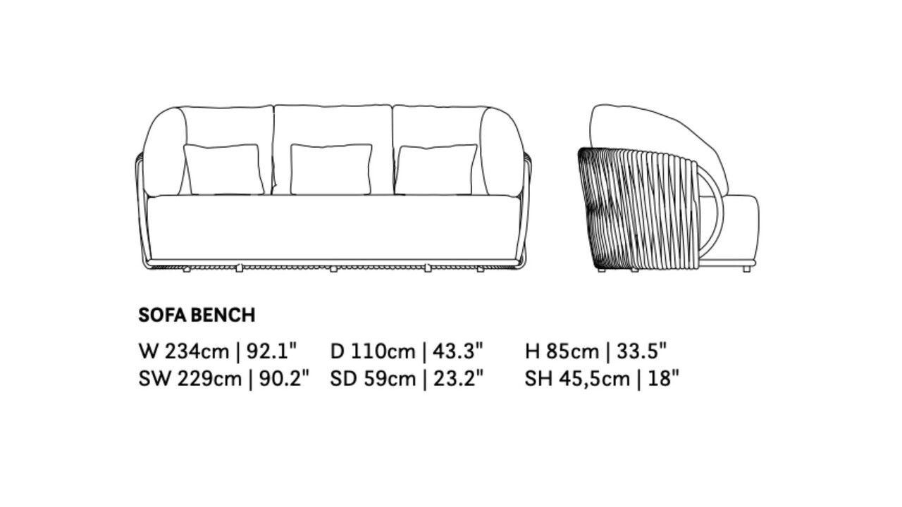 SUNS Vivaro stoel bank loungeset 3 delig | Camel sand | clouded rope | Pebble desert Bouclé