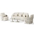 Vivaro stoel bank loungeset 5 delig | Camel sand | clouded rope | Pebble desert Bouclé