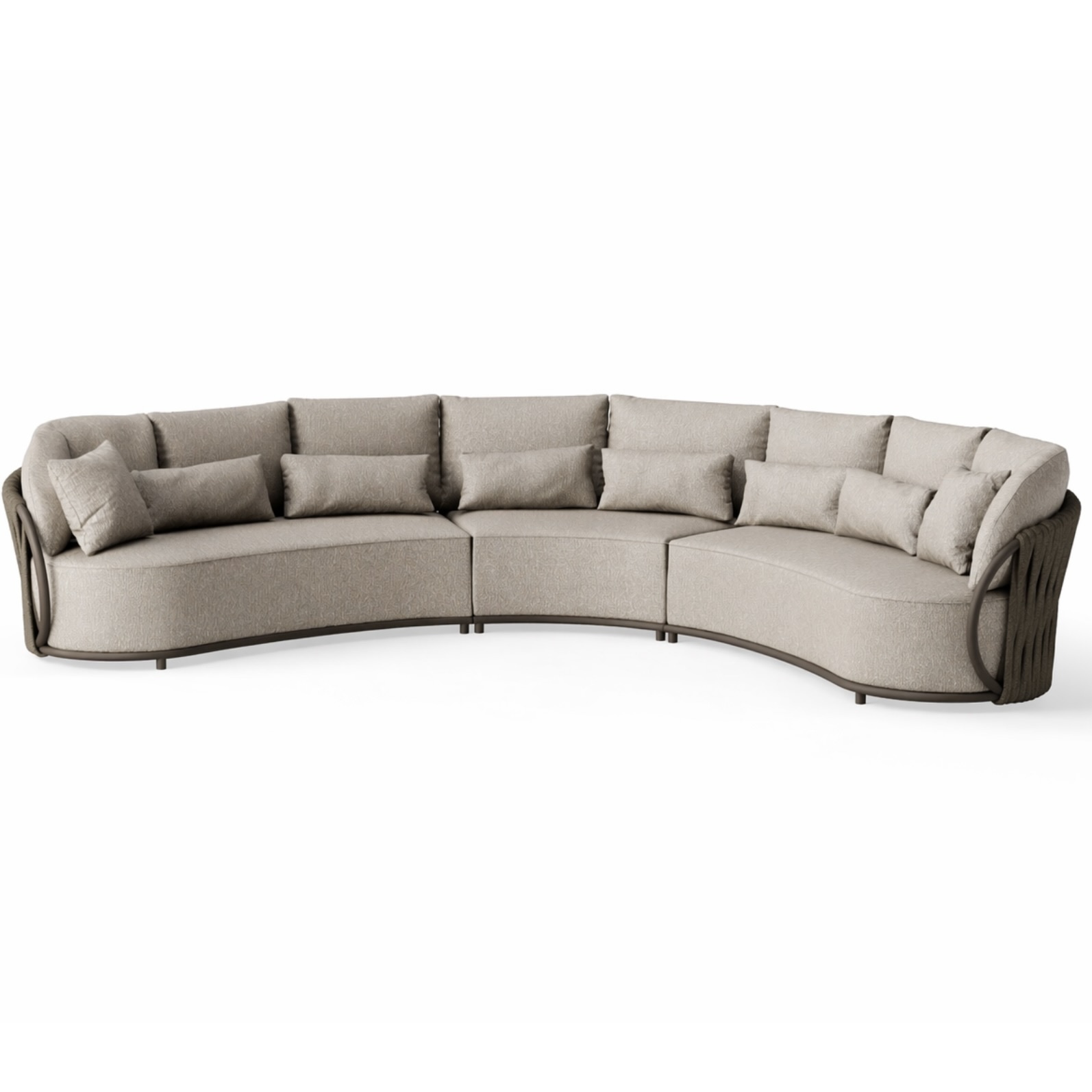 SUNS Vivaro hoek loungeset 3 delig Bronze &VerticalLine; Misty rope &VerticalLine; Pebble Desert Boucl&eacute; 