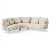 SUNS Feroli hoek loungeset 3 delig Camel sand | Misty rope | Beachy bouclé SUNS