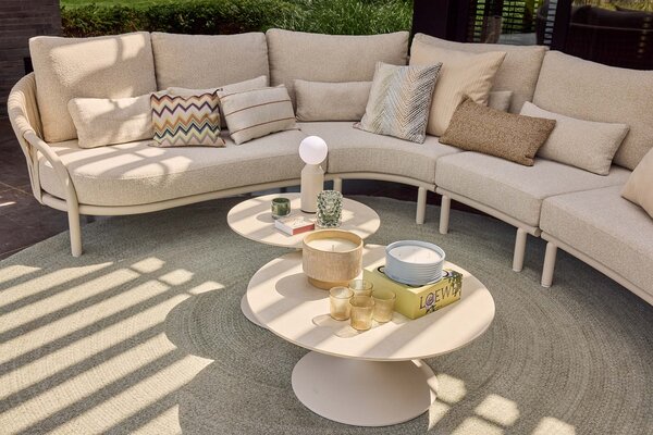 SUNS Feroli hoek loungeset 6 delig Camel sand | Misty rope | Beachy bouclé SUNS