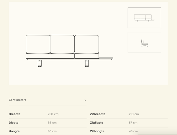 SUNS Stockholm hoek loungeset 3 delig Bronze | Pebble desert bouclé SUNS