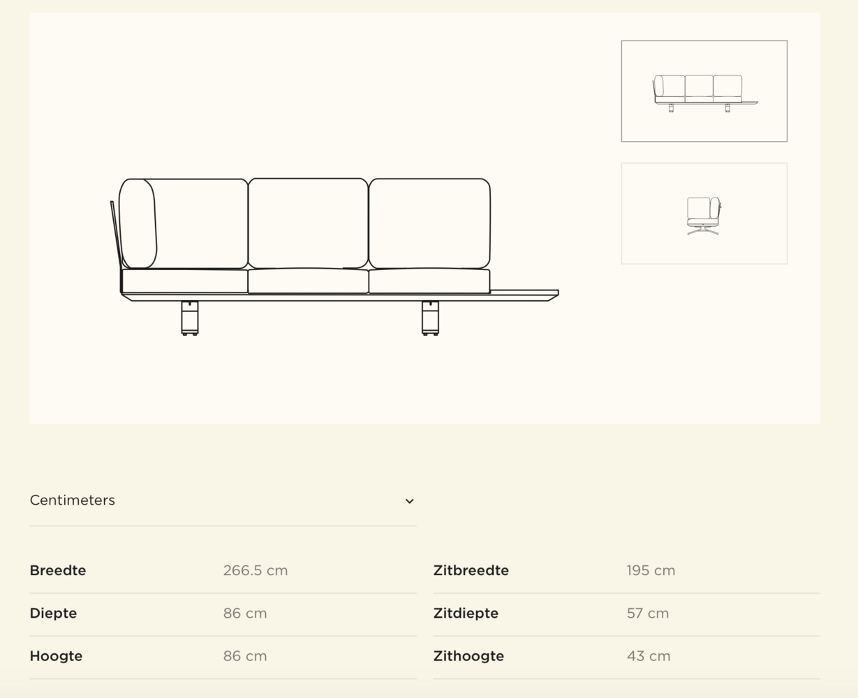 SUNS Stockholm hoek loungeset 3 delig Bronze | Pebble desert bouclé SUNS