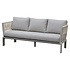 Veneto 3-zits loungebank aluminium latte zand rope