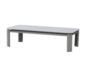AVH-Collectie Veneto lounge tuintafel latte zand met keramisch blad 116x59xH31 cm
