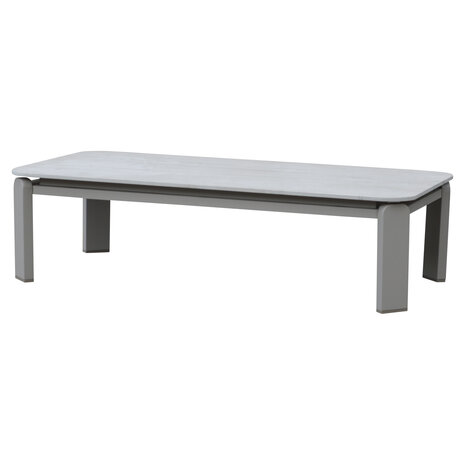 AVH-Collectie Veneto lounge tuintafel latte zand met keramisch blad 116x59xH31 cm