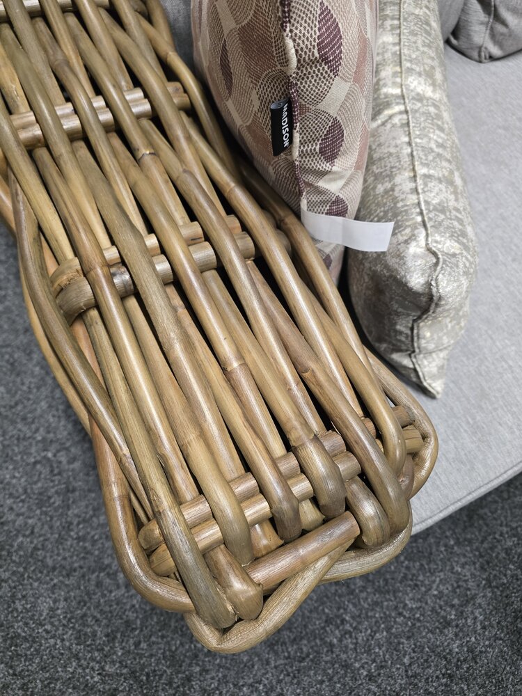 AVH-Collectie Showroommodel Sumatra stoel-bank loungeset 4-delig naturel rotan