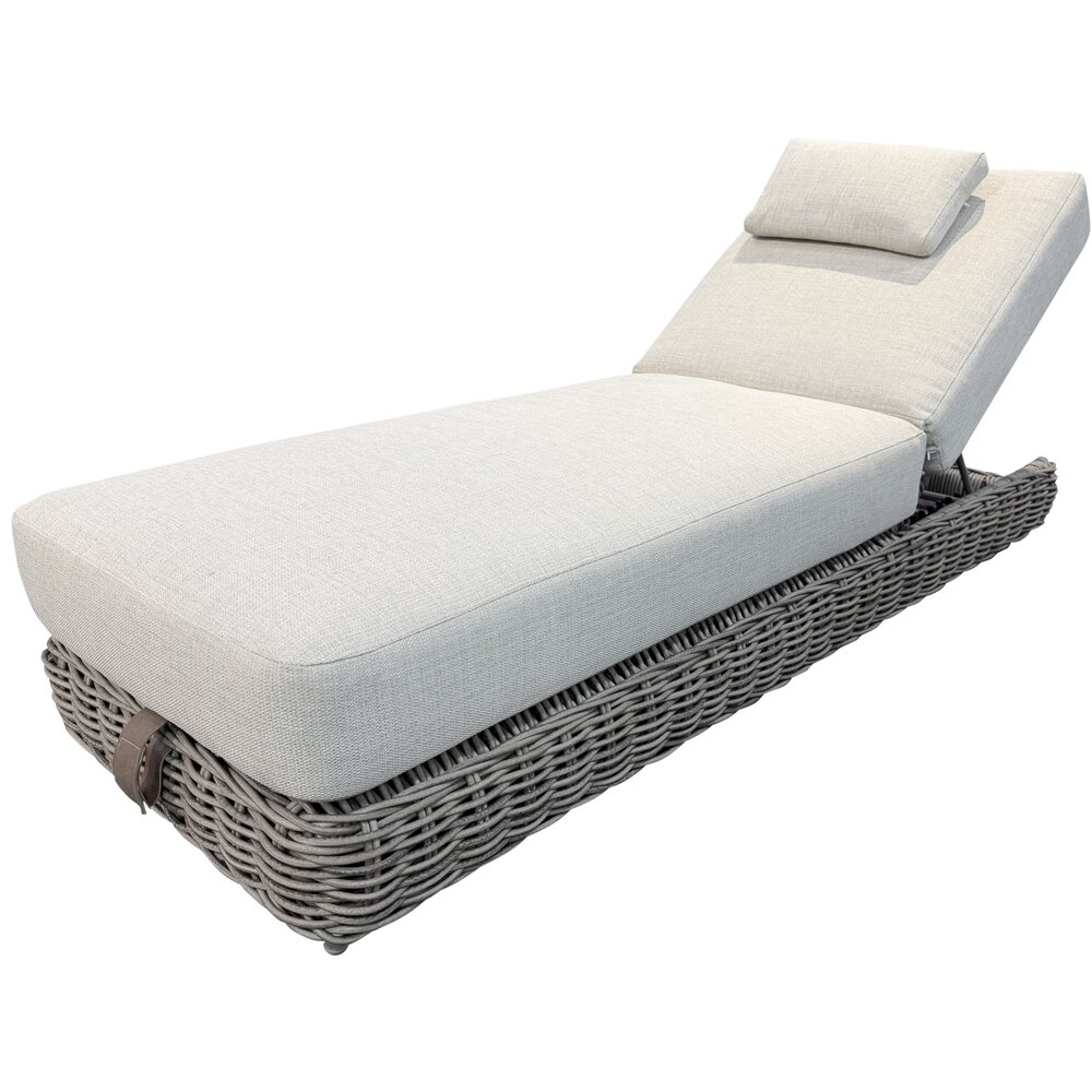 AVH-Collectie Yate ligbed grijs wicker | soft grey mixed weave kussens