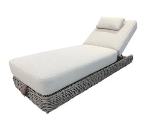 AVH-Collectie Yate ligbed grijs wicker | soft grey mixed weave kussens