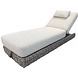AVH-Collectie Yate ligbed grijs wicker | soft grey mixed weave kussens