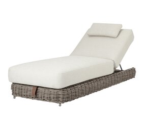 AVH-Collectie Yate ligbed grijs wicker | soft grey mixed weave kussens