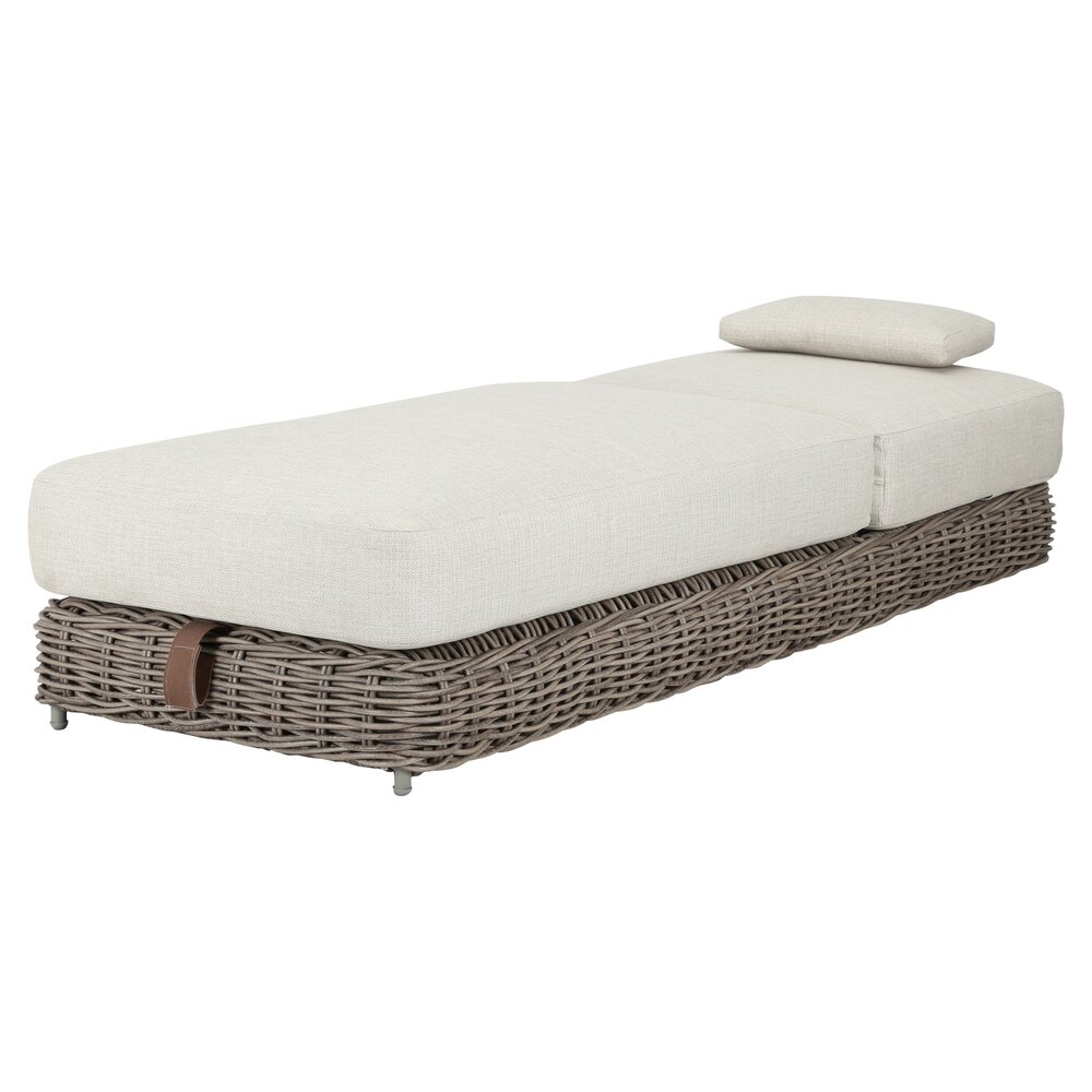 AVH-Collectie Yate ligbed grijs wicker | soft grey mixed weave kussens