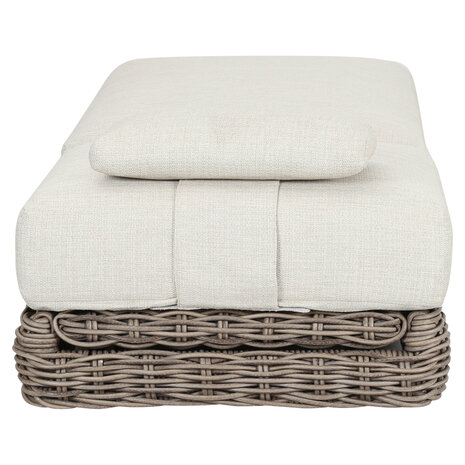AVH-Collectie Yate ligbed grijs wicker | soft grey mixed weave kussens