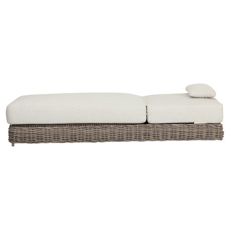 AVH-Collectie Yate ligbed grijs wicker | soft grey mixed weave kussens
