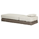 AVH-Collectie Yate ligbed grijs wicker | soft grey mixed weave kussens