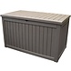 AVH-Collectie Kussenbox bruin latte kunststof 147 x 81,9 x 85,5 cm