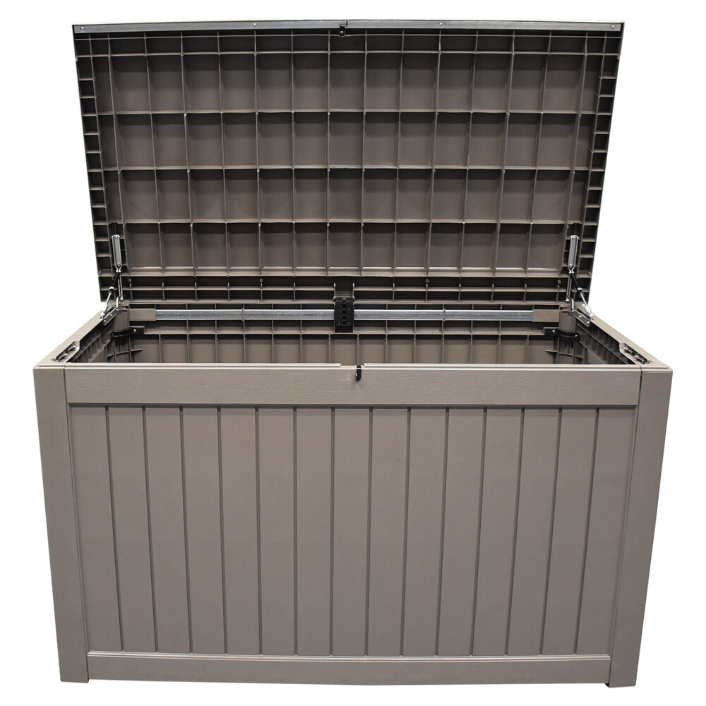 AVH-Collectie Kussenbox bruin latte kunststof 147 x 81,9 x 85,5 cm
