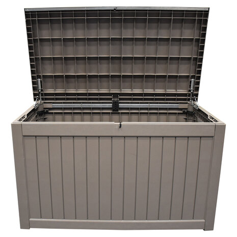 AVH-Collectie Kussenbox bruin latte kunststof 147 x 81,9 x 85,5 cm