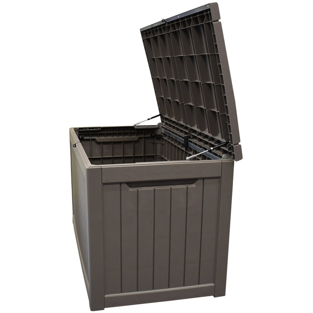 AVH-Collectie Kussenbox bruin latte kunststof 147 x 81,9 x 85,5 cm