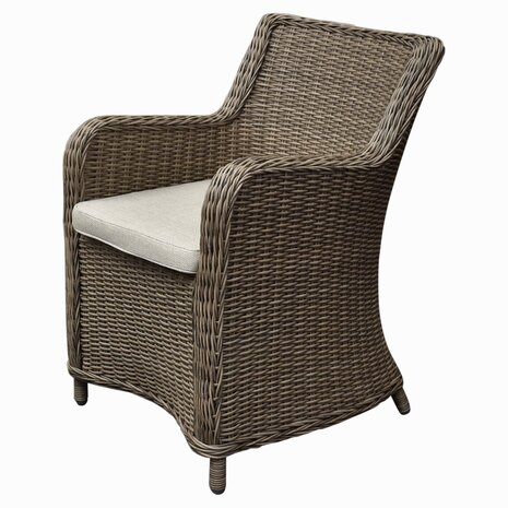 AVH-Collectie Bilbao dining tuinstoel bruin wicker