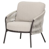 AVH-Collectie Sarenza lounge tuinstoel zand rope terre frame