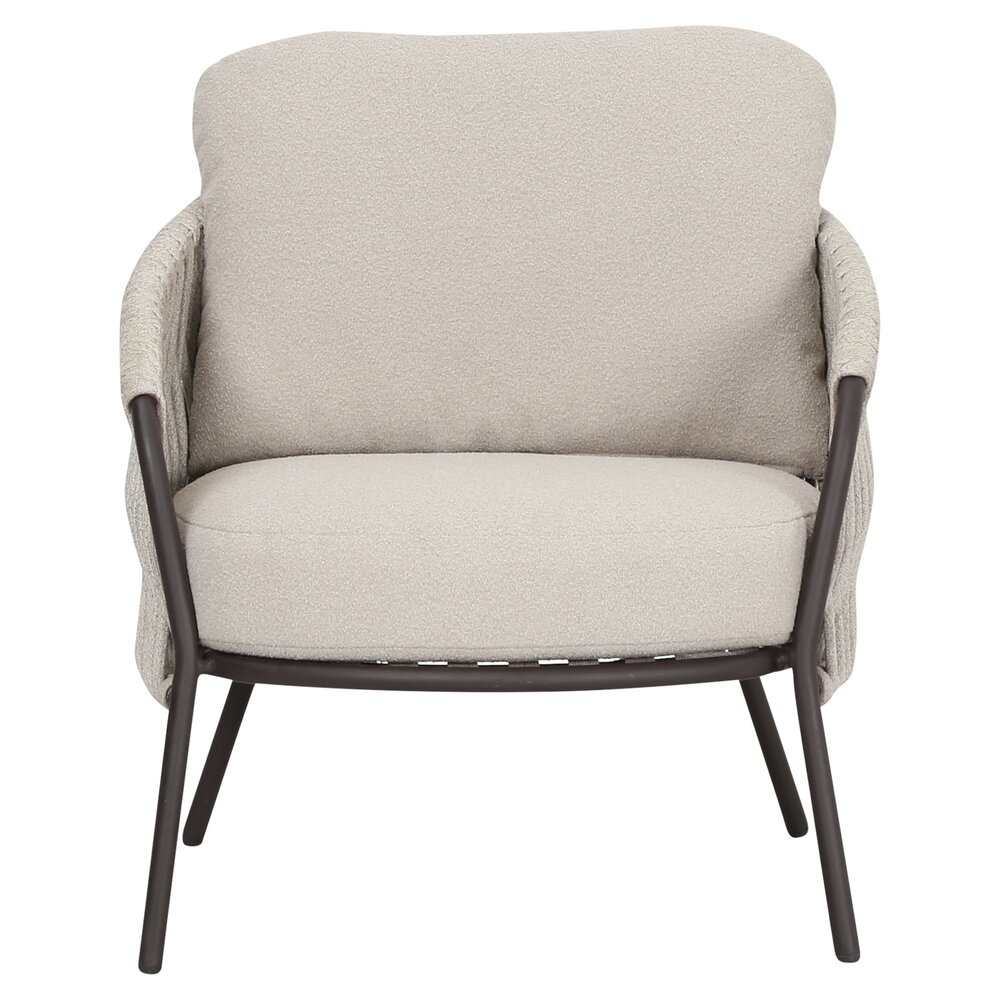 AVH-Collectie Sarenza lounge tuinstoel zand rope terre frame