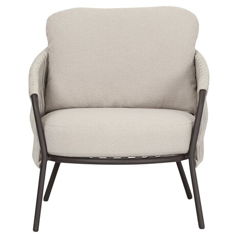 AVH-Collectie Sarenza lounge tuinstoel zand rope terre frame